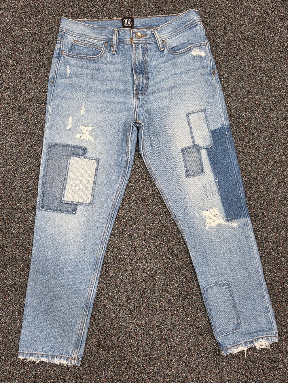BDG Urban Outfitters Patchwork Dad  Straight Jeans Womans Size 30